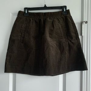 [NWT] J.Crew Chocolate Brown Corduroy Skirt